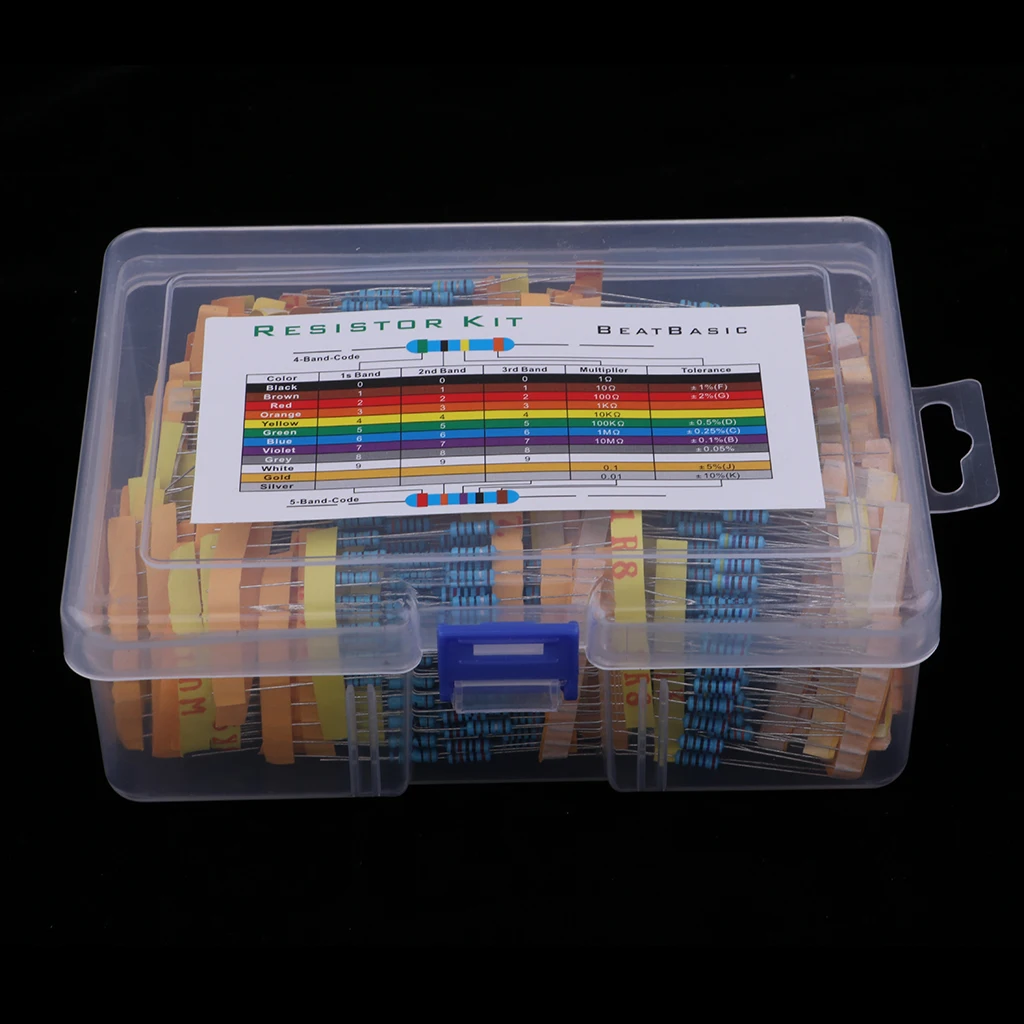 Набор резисторов-набор из 1100 Ассорти резисторов Box Kit 0.1R-10 M Ohm