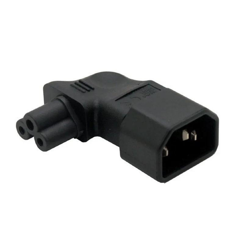 Адаптер IEC 320 C14-C5 M/F вертикальный левый угол стандартный адаптер переменного тока