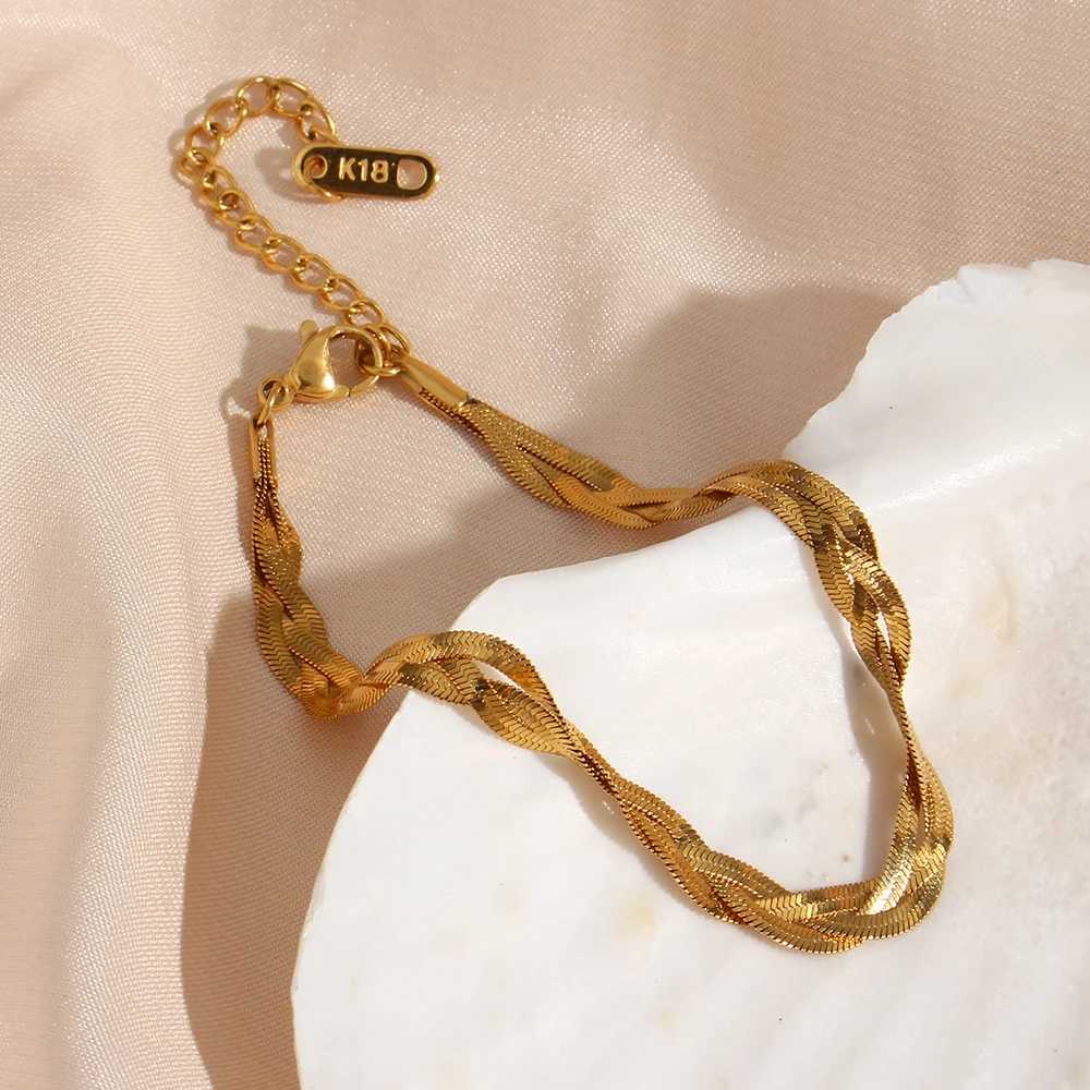 Stainless Steel Jewelry Set Stainless Steel Necklace Braid Steel Jewelry Set Choker