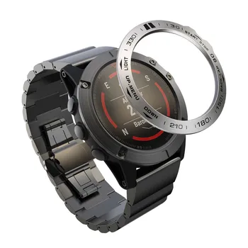 

Metal Anti-scratch Watch Case Luminous Bezel Ring Adhesive Cover for Garmin Fenix 5X / Fenix5X Plus Smart Watch Protector