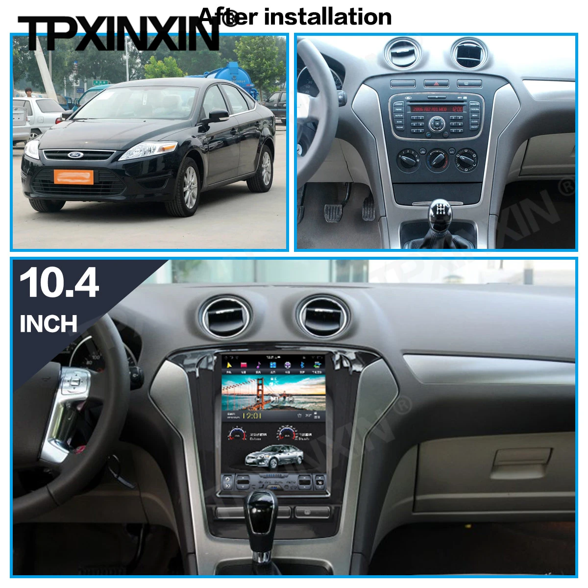 128G Tesla Screen DSP Carplay Android Car Radio 2 Din Stereo Receiver For Ford Mondeo MK4 2011 2012 2013 GPS Recorder Audio Unit