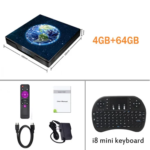 Android 9.0 TV Box X99 MAX 4GB 64GB 32GB S905X2 Dual-band wifi BT4.0 USB3.0 Google Play store Netflix Youtube Set top box - Цвет: 4g64g with keyboard