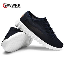 WWKK/ г.; Летняя Повседневная прогулочная обувь; Женская легкая обувь на плоской платформе; Женская дышащая Осенняя обувь из сетчатого материала; женская обувь