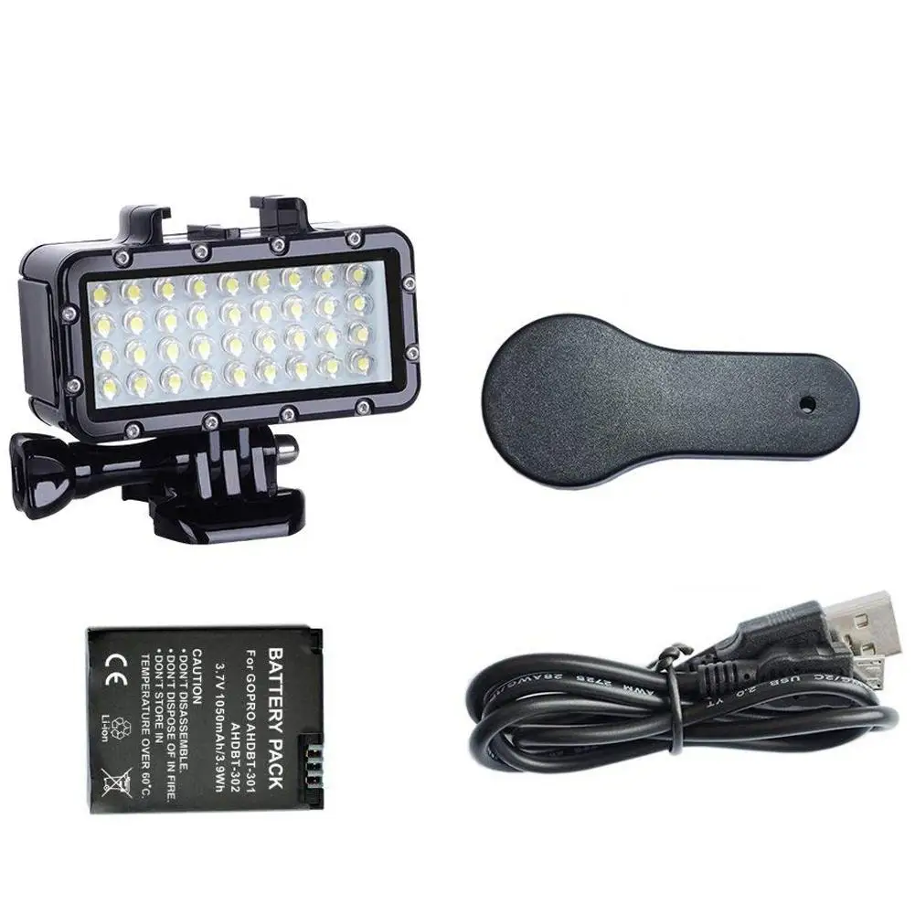 

DishyKooker Diving Light High Power Dimmable 36 LEDs Video Light Fill Night Light Diving Underwater Light