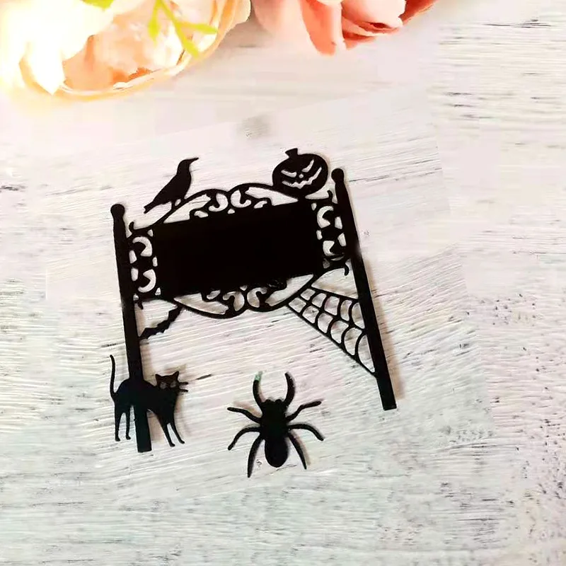 

Metal Cutting Dies for DIY Scrapbooking Halloween Spider Making Photo Album Paper Card Embossing Template Stencils Craft Die cut