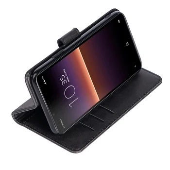 

For Sony Xperia 10 Ⅱ Phone Case Flip cover SLeather Case With Buckle On Side Dirt-resistant Anti- Slide Shock-Proof