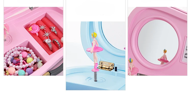 Creative Rotating Dance Children'S Music Box Jewelry Box Guitar