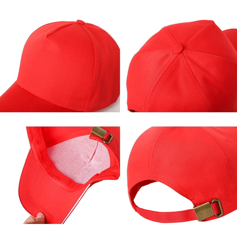 Summer unisex baseball cap multicolor casual choice baseball cap custom logo sandwich solid color hat printing brand text 5