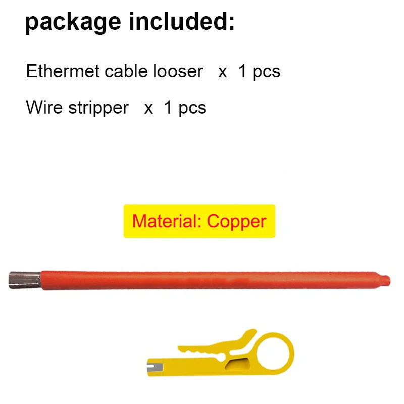 lan wire tester xintylink Network engineer tools Networking wire looser for CAT5 CAT6 Ethermet cable looser twisted wire core separater lan network wire tester Networking Tools