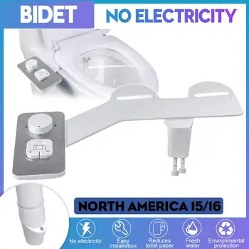 

Non-Electric Bidet Toilet Seat Bidet Attachment Self-Cleaning Nozzle Fresh Water Bidet Sprayer Mechanical Bidet