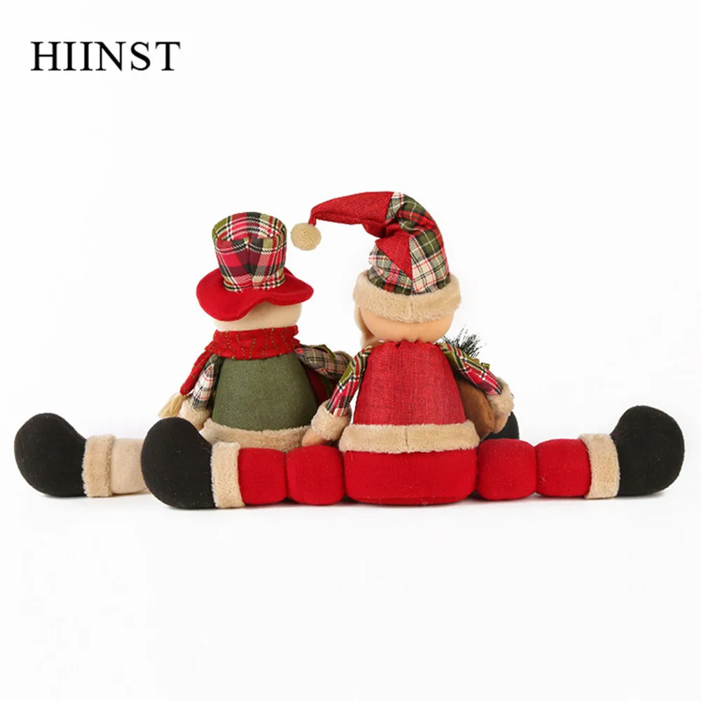 HIINST, Рождественский Декор, детские игрушки, пробка, снеговик, Санта Клаус, большая кукла, орнамент, подвески для детей, подарок, милая хлопковая кукла