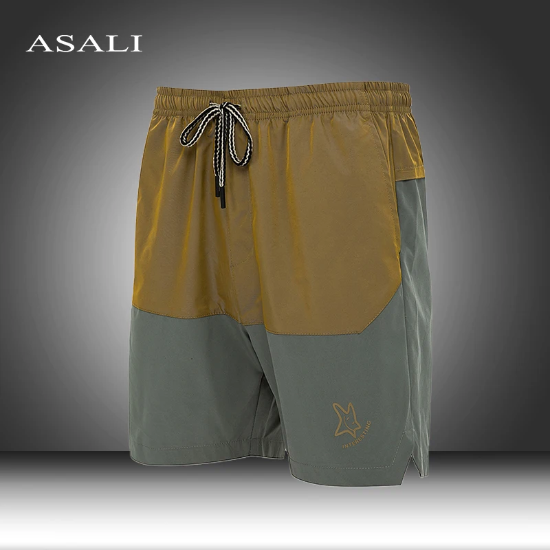 Pantalones cortos de secado rápido para hombre, ropa deportiva sólida para Fitness, culturismo, entrenamiento de gimnasia, playa, 2021