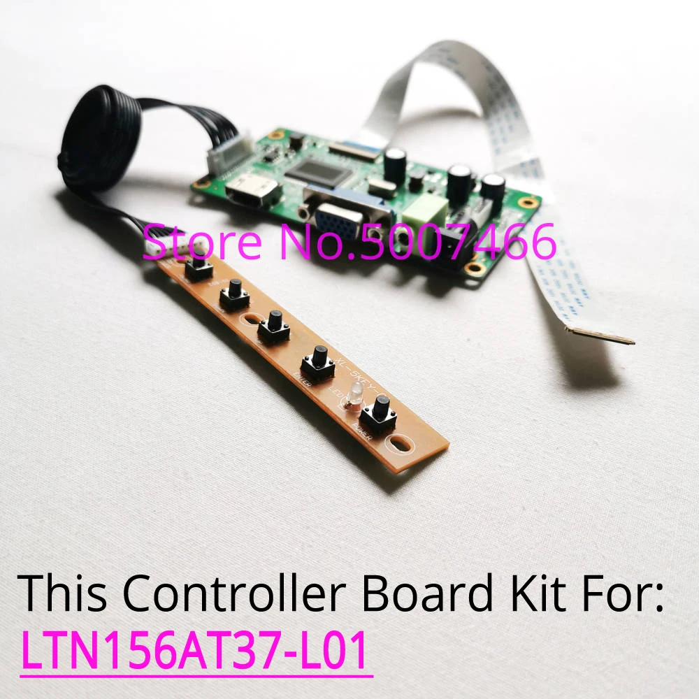 For LTN156AT37-L01 30-pin EDP notebook LCD screen WLED 60Hz 1366*768 15.6 &quot VGA display controller driver board DIY kit | Компьютеры и