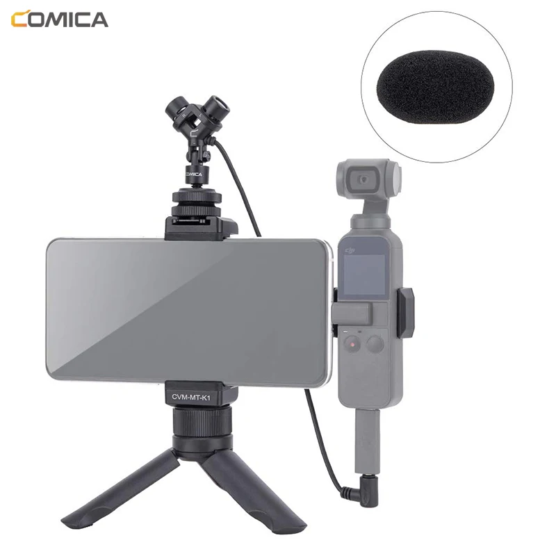 Набор для видеокамеры смартфона Comica CVM-MT-K1 с штативом стереомикрофона 3 5 мм ручной