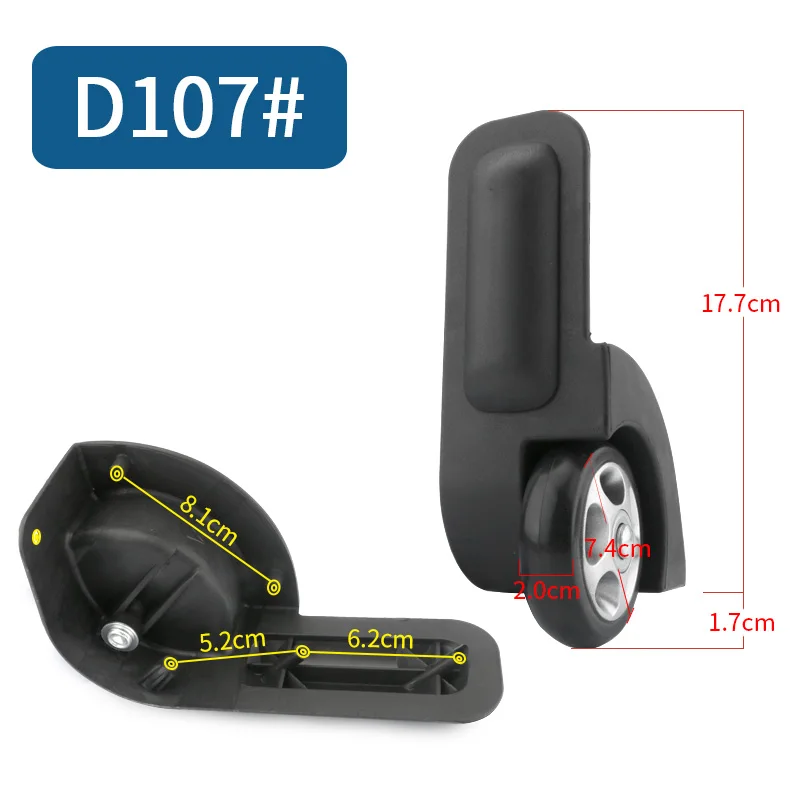 Luggage Suitcase Accessories  Replacement Rolling Luggage Wheels Pull Rod Box Directional Password Box Fashion Colored Wheel