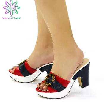 

New Fashion Women Summer Shoes Ladies Bridal Shoes Womens Dress Shoes Open Toe Block Heel Shoes Italy Style Women Pumps