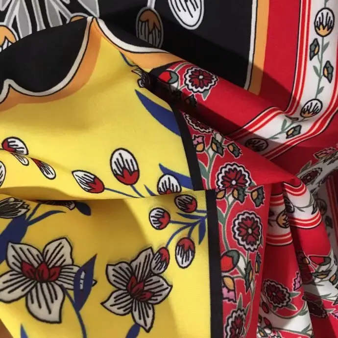 11,4 модный костюм новые блузки контрастных цветов с цветочным принтом+ юбка-труба с высокой талией комплект из двух предметов