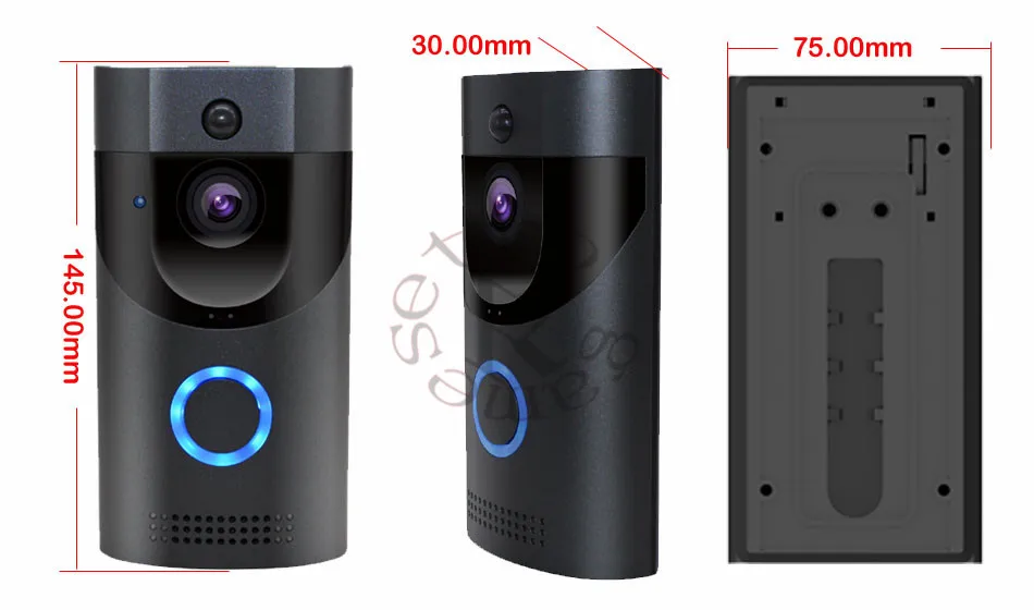 Anytek B30 wifi дверной звонок B30 IP65 Водонепроницаемый умный видео дверной звонок 720P беспроводной домофон FIR сигнализация ИК ночного видения IP камера