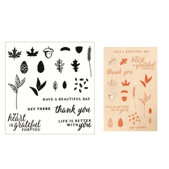 

New 3D 2020 Metal Cutting Dies and Scrapbooking For Paper Making Leaf Thank You Embossing Frame Card Clear Stamps Stampin Up Set