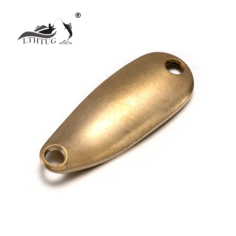 Lthtug Pesca Copper Blank Spoon Bait 2.5g 28mm Stream Fishing Lure