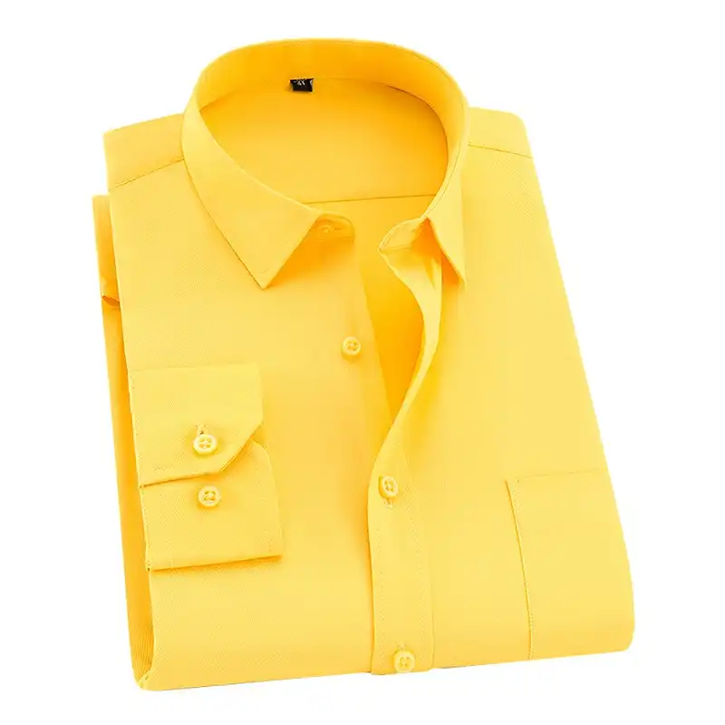 yellow formal shirt mens
