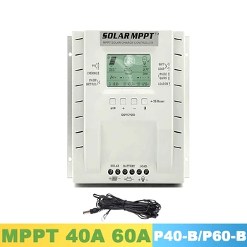 

40A 60A MPPT Solar Charge Controller Solar System Solar Regulator 99% Auto 12V/24VDC LED USB 5V Indicator