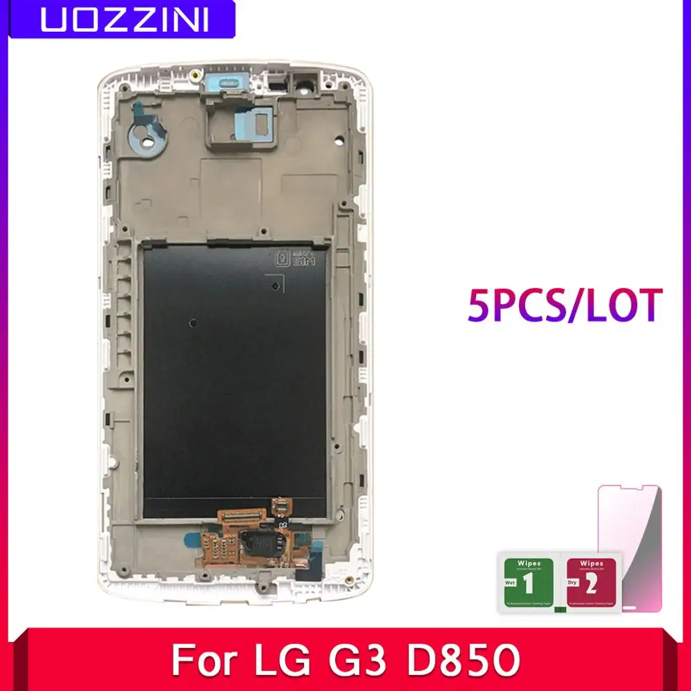 5 шт. ЖК-дисплей для LG G3 D850 D851 D855 D858 100% протестированный рабочий ЖК-сенсорный экран