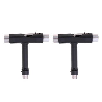 

2 Sets Skateboard T TooLs All In One Longboard Tool Multifunction Accessory
