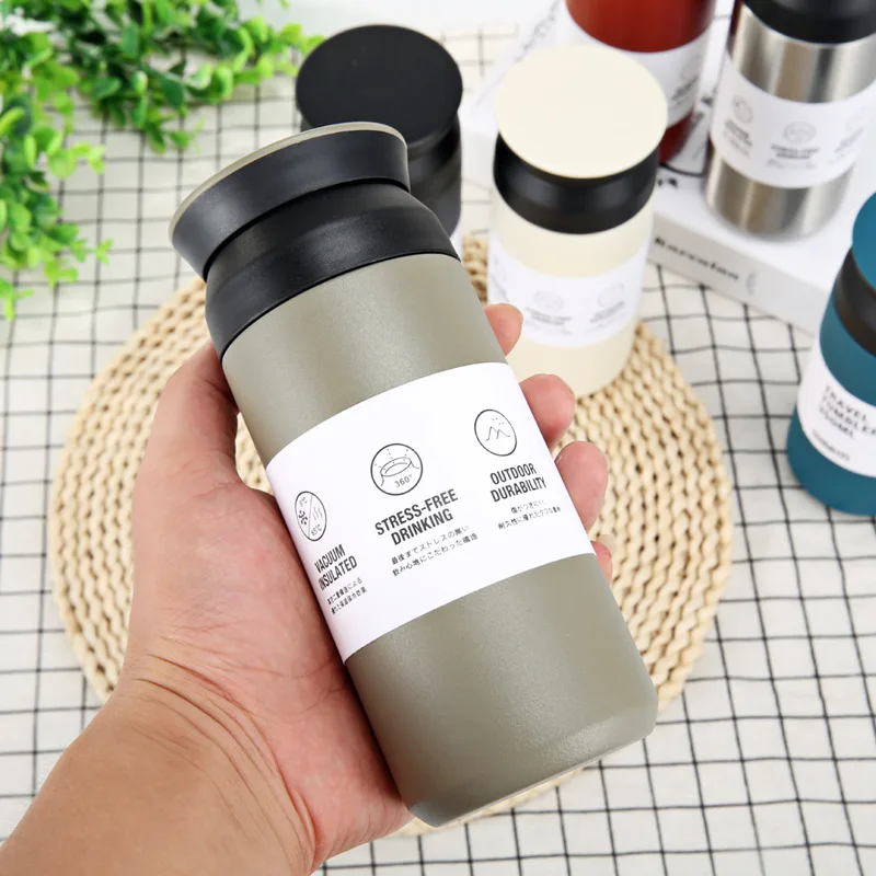 

Japanese-style Harajuku Stainless Steel Creative Men's Portable Insulated Cup Student Simple Tumbler Fresh Outdoor Filtered Wate