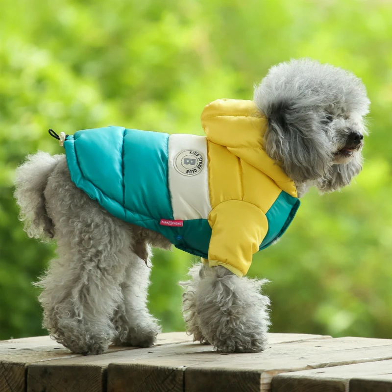 

Small Pets Jacket Clothing Winter Warm Dogs Dog Clothes Costume Puppy Hoodie Light-weight Two Legs Coat Snowsuit Ski Chihuahua