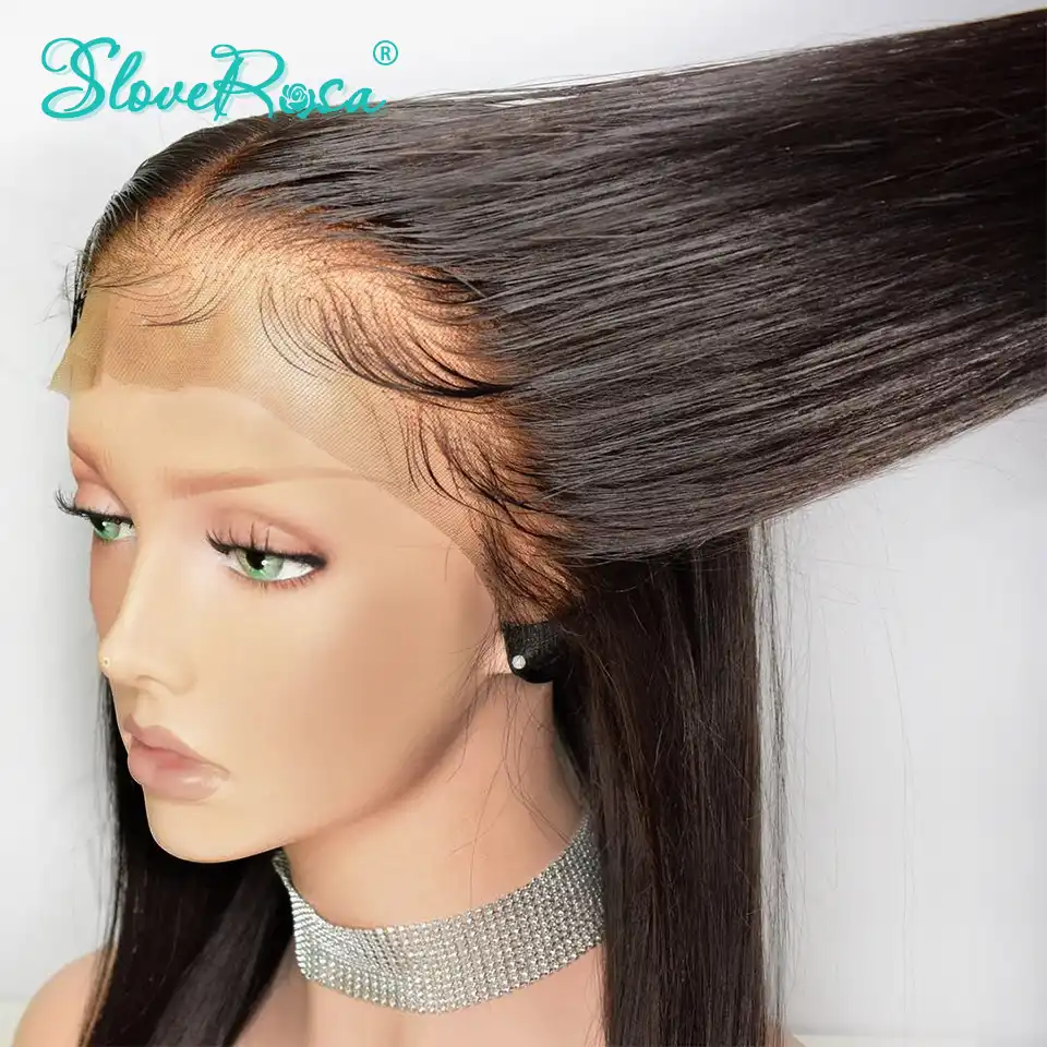 130 Density Straight 13x4 Lace Front Human Hair Wigs For Black