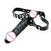 Double-Ended Dildo Gag Open Mouth Gag Mouth Plug BDSM Bondage Sex Shop Sex Toys for Couples Slave Restraint Head Strapon 1