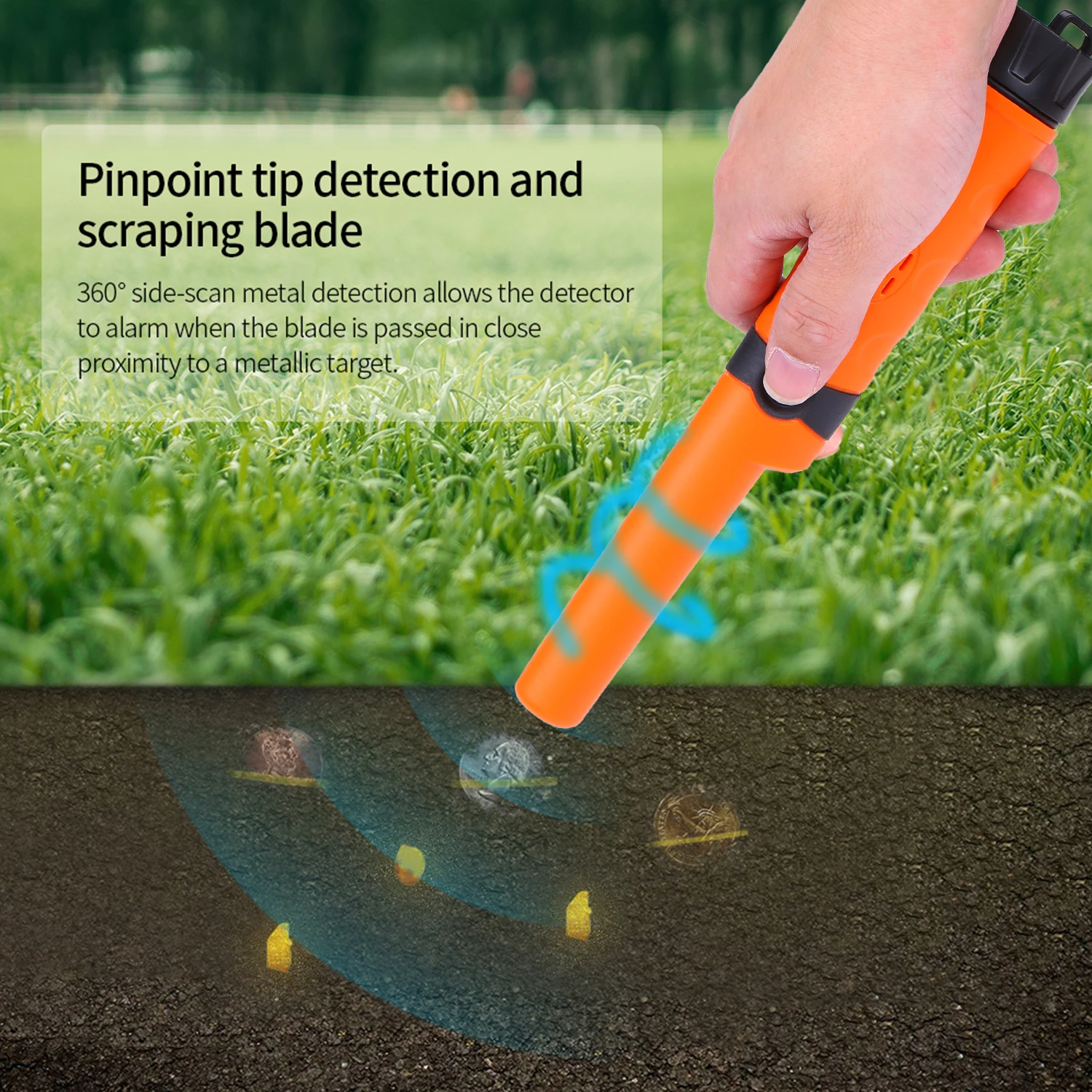 Ручной металлический детектор Pinpointer портативный контактный указатель водонепроницаемый металлический указатель охотничий инструмент металлический локатор зуммер