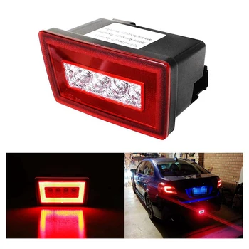 

DHBH-Red LED Rear Fog Light Kit Functions As Tail Lamp, Brake Lamp, Backup Reverse Light for Subaru Impreza WRX / STi,(Includes
