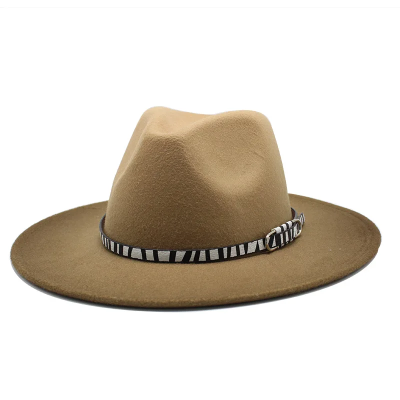 2020 новая качественная Шляпа Fedora с широкими полями для женщин и мужчин имитация