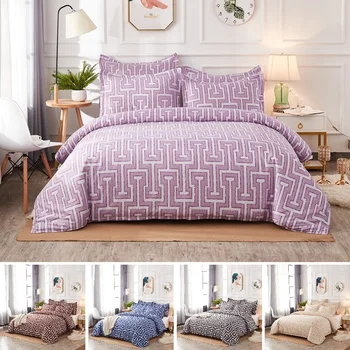 

Nordic 6 Kind Gird Line Style Bedding Sets Duvet Cover Pillowcase 2/3pcs Single King Queen Bedding Set US/EU/AU Size