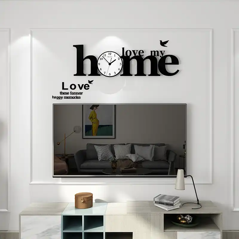 Reloj De Pared De Decoracion Grande Diseno Moderno Nuevo Amor
