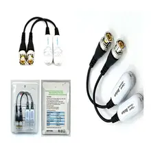 1 пара безинструментальная оснастка видео балун трансивер пассивный UTP CAT5 BNC Мужской Для CCTV