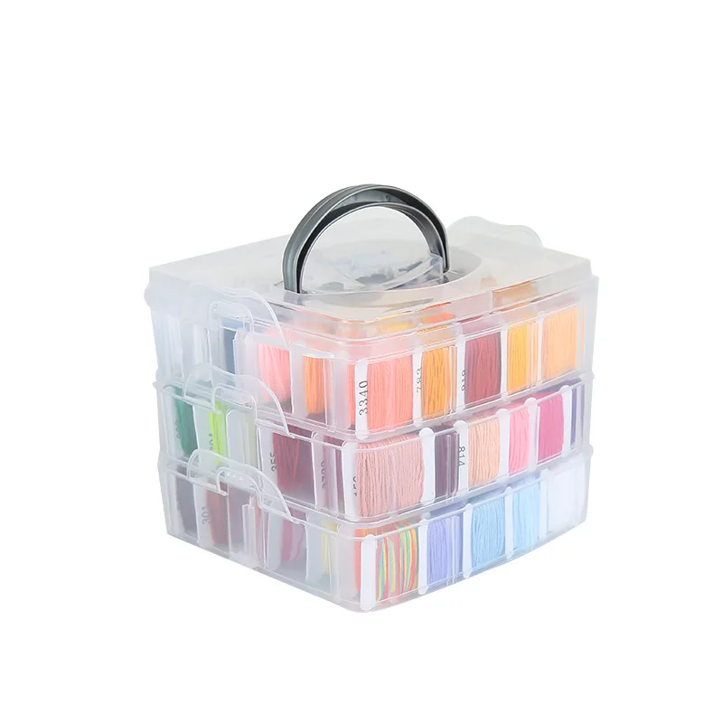 50 Colors Embroidery Thread Floss Set Cross Stitch Floss Rainbow Color  Sewing Threads DIY Embroidery Thread with Organizer box - AliExpress