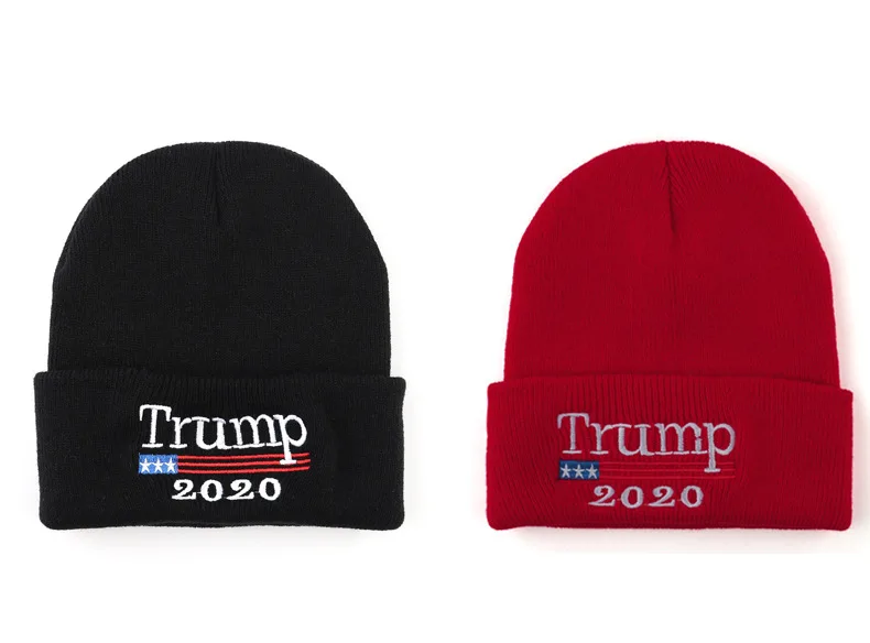Шапка Trump с надписью True casual Beanies для мужчин и женщин теплая вязаная зимняя шапка модная однотонная хип-хоп унисекс шапка бини