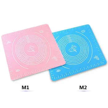 

Silicone Baking Mat With Scale Rolling Dough Non-slip Non-Stick Kneading Dough Pad Baking Pastry Rolling Mat Food Silicone Mat