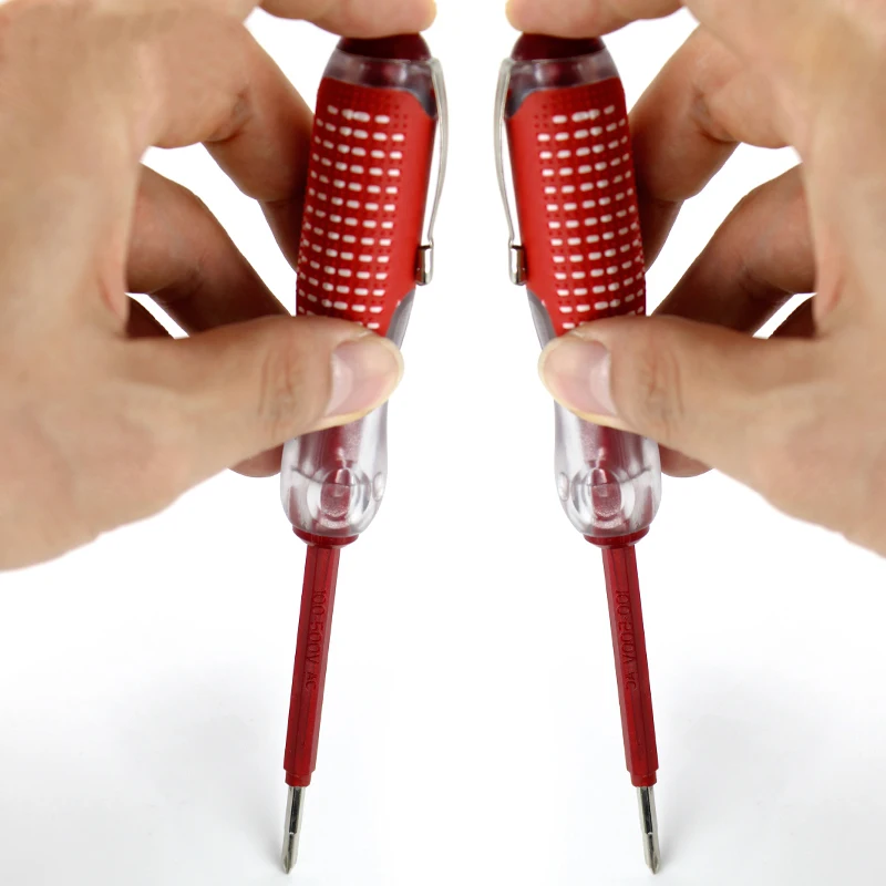 

100-500V Test Pen MultiFunction Screwdriver Durable Insulation Electrician Home Tool Test Pencil Electric Tester 1pcs