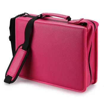 

216 Holes School Pencil Case PU Leather Spiral Folding Detachable Large Capacity Pencilcase Multifunction Pen Bag Box Pouch