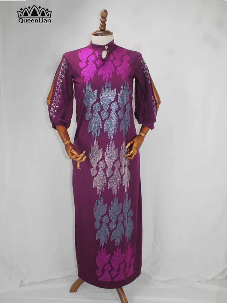 2020 New African Oversize African Loose Design Diamond Dress For Lady   (GLZUAN1#) african traditional attire