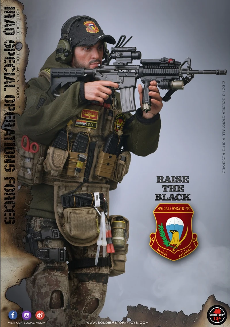 SoldierStory SS107 1/6 шкала спецназа в Ираке ISOF M249 мужской солдат фигурка модель с игрушкой подарок для мальчиков бойфренд