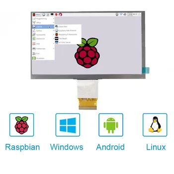 

7inch Plug And Play IPS Replacement Part 1024x600 USB Monitor Screen Kit HDMI VGA 2AV Driver Board For Raspberry Pi