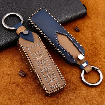 

Leather Car Key Cover Case Protect Protection For Great Wall WEY VV5 VV5s VV6 VV7 VV7s P8 Fashion Auto Key Shell