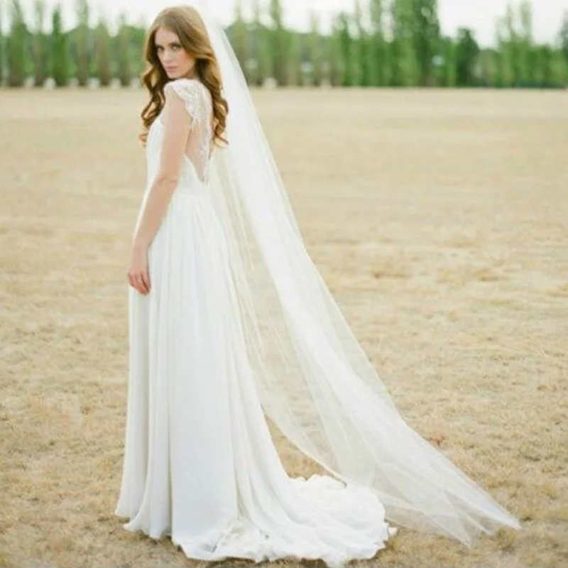 Cheap Waltz Veil Cut Edge White Long Bridal Veils One Layer Wedding Veils with Comb Vintage Bridal Wedding Party Veils Cheap Waltz Veil Cut Edge White Long Bridal Veils One Layer Wedding Veils with Comb Vintage Bridal Wedding Party Veils