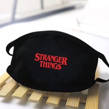 

Unisex Stranger Things Print Masks High Quality Dustproof Mouth Muffle Masks Washable Reusable Black Mask Fashion Masks Mask