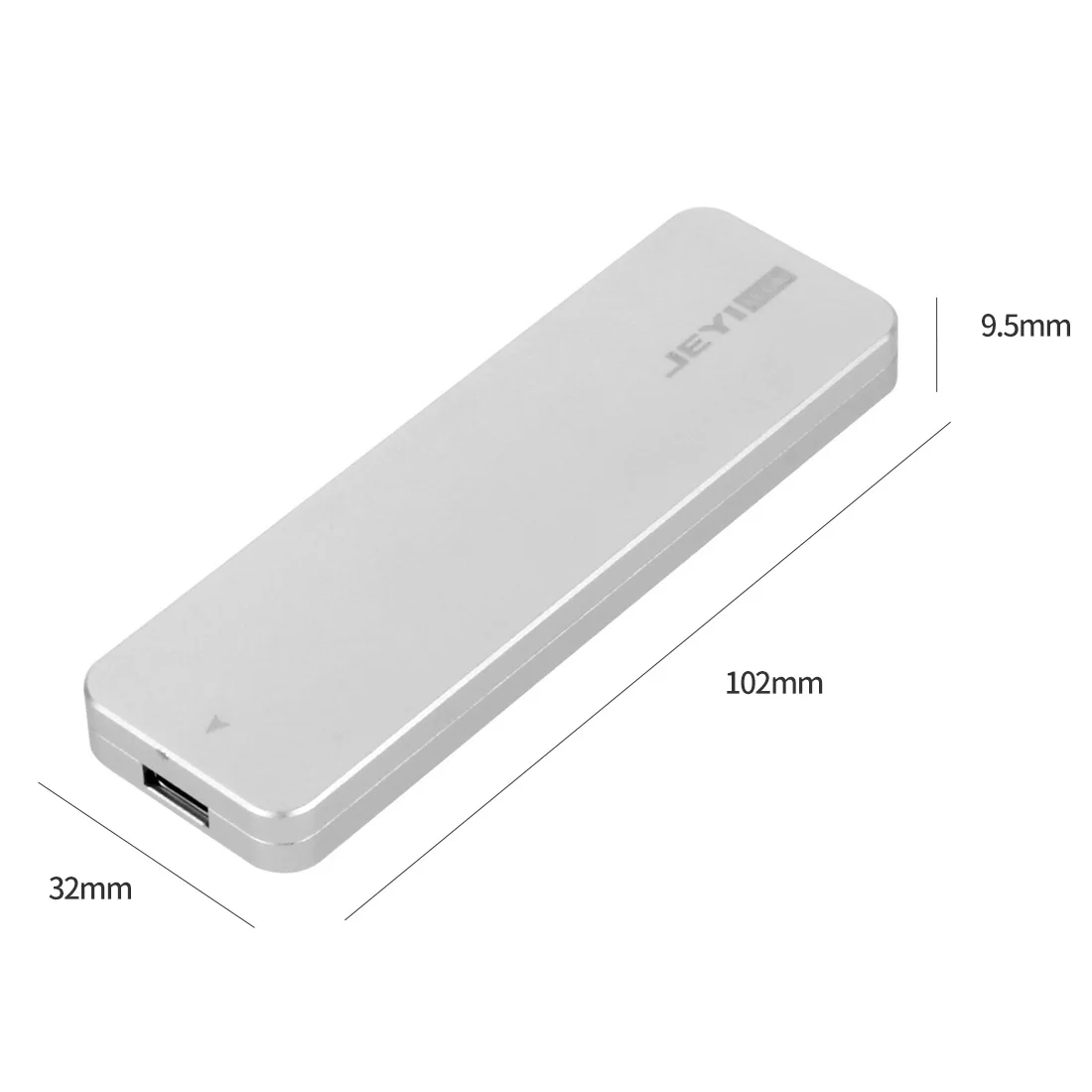 Алюминиевый корпус JEYI SuperCar m.2 SATA для мобильного SSD 3 1 Optibay m2 USB3.1 NGFF PCIE U.2 PCI